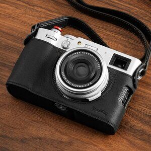 Fujifilm X100VI Leather Half Case + Rope Strap SmallRig